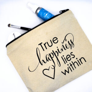 Shobha® Makeup Bag - True Happiness Lies Within